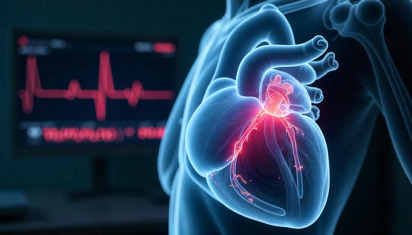 تصویر گرافیکی از قلب انسان